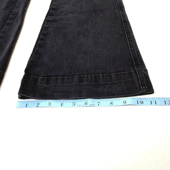 Judy Blue Jeans Charcoal Wash Pull On Super Flare Stretch Wide Leg High‎ Rise - Picture 8 of 8